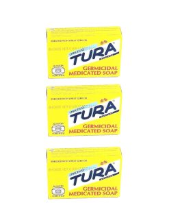 Anti-Fungal/Anti-Bacterial Tura Germicidal Medicated Soap - 30g x 3