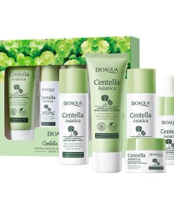 BIOAQUA Centella Asiatica 6-Piece Skincare Set – Cleanser, Toner, Serum, Lotion, Eye Cream & Face Cream – Hydrating and Refreshing Facial Kit for All Skin Types